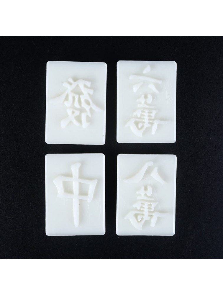 YIFEIJIAO,Mahjong Pineapple Cake Mooncake Molds 30g Hand-Pressure 4 Stamps Chinese Molds-2 - B1PZ77KYB