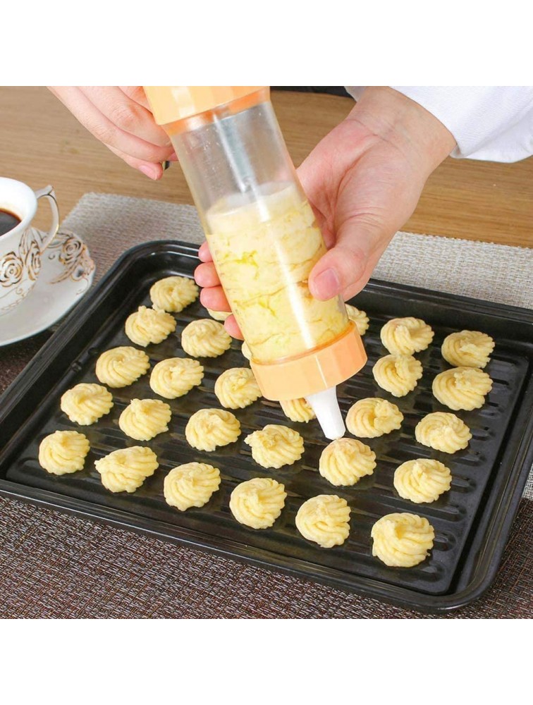 Cookie Press Kit 16 Cookie Dies Discs and 6 Nozzle Biscuit Maker for DIY Baking Accessories - BN5Z1HJV9