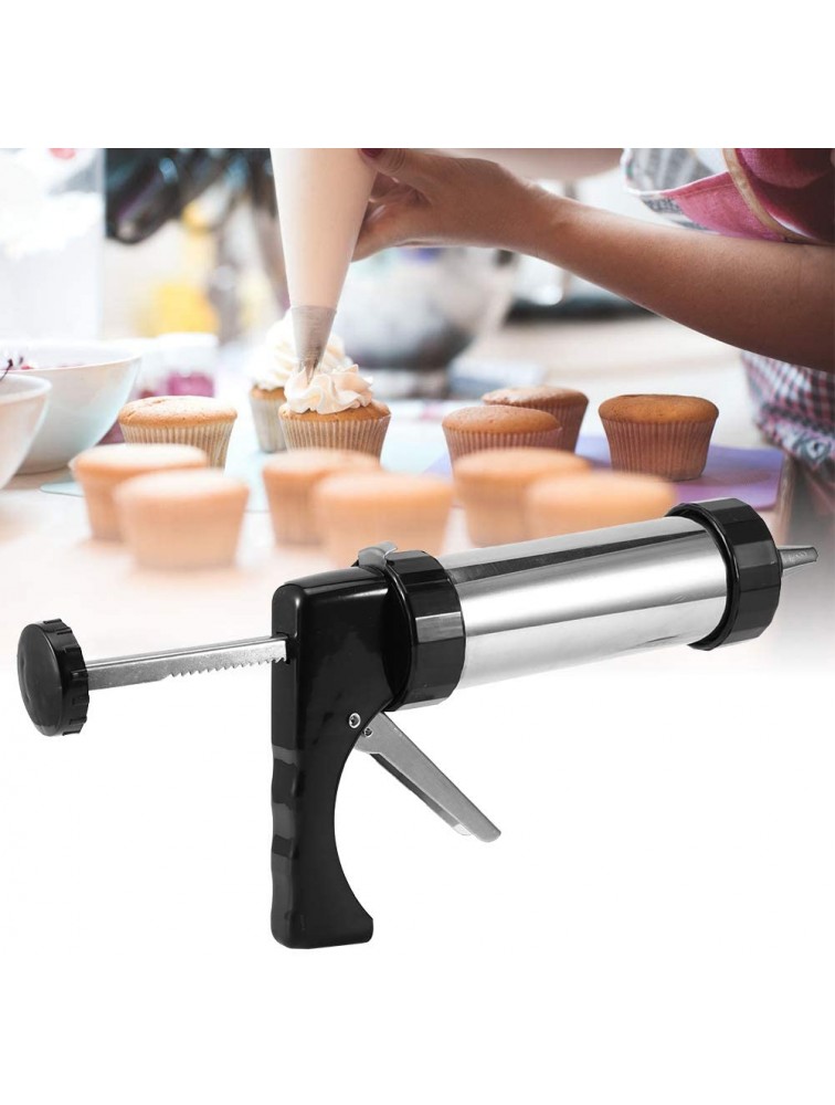 Foodgrade Baking Accessory Cookies Press Kit Black Pastry Decorating Nozzle Biscuits Maker Durable Cake Decorating for Bakeries and Dessert Shops Home - BFDRBTH54