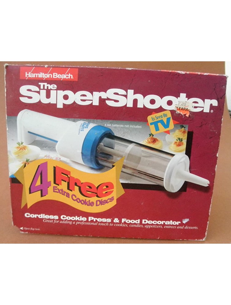Hamilton Beach The SuperShooter Cordless Cookie Cress & Food Decorator - BEO66VLWJ