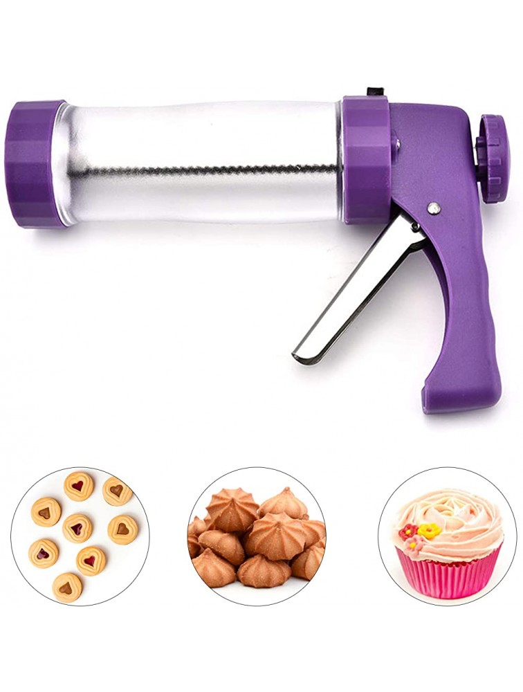 JIDAFANG-US Cookie Press Maker Kit DIY Biscuit Maker with 16 Cookie Dies Discs 6 Pastry Nozzles Cookie Extruder Presser Machine Biscuit Maker Cake Making Decorating Machine - BUP9W9HG9