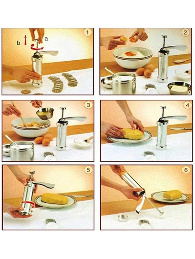 Kitchen Cookie Press with Decorating Tips Enjoy DIY Fun Baking Supplies - B2LTM8PMV