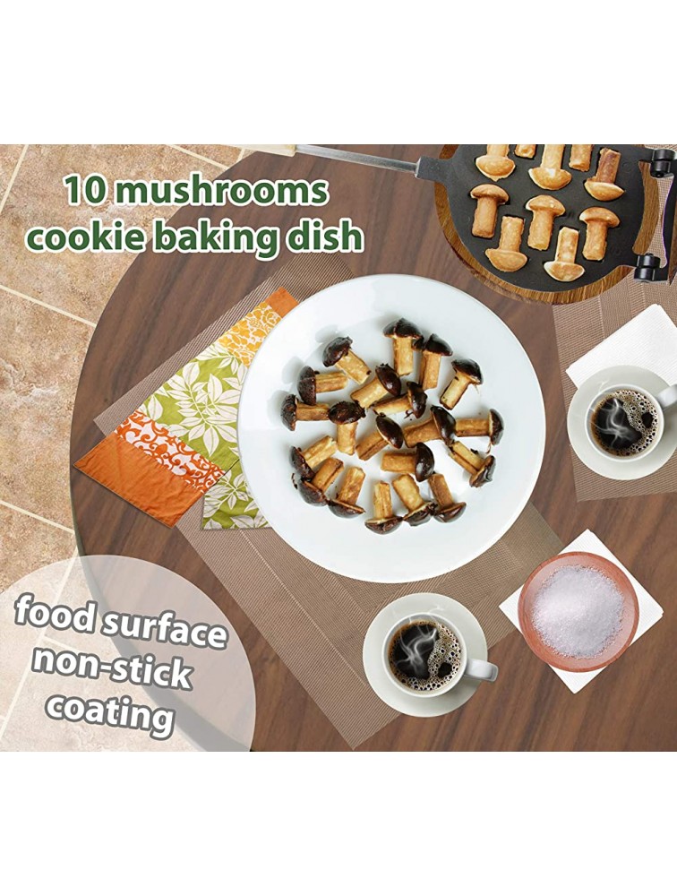 Non-stick Coating Cookie Mold Walnut Mushroom Assorted Tasty Homemade Cookies Baking Tools & Accessories Cookie Presses Bakeware 10 Mushrooms - B1ZYOOOC5