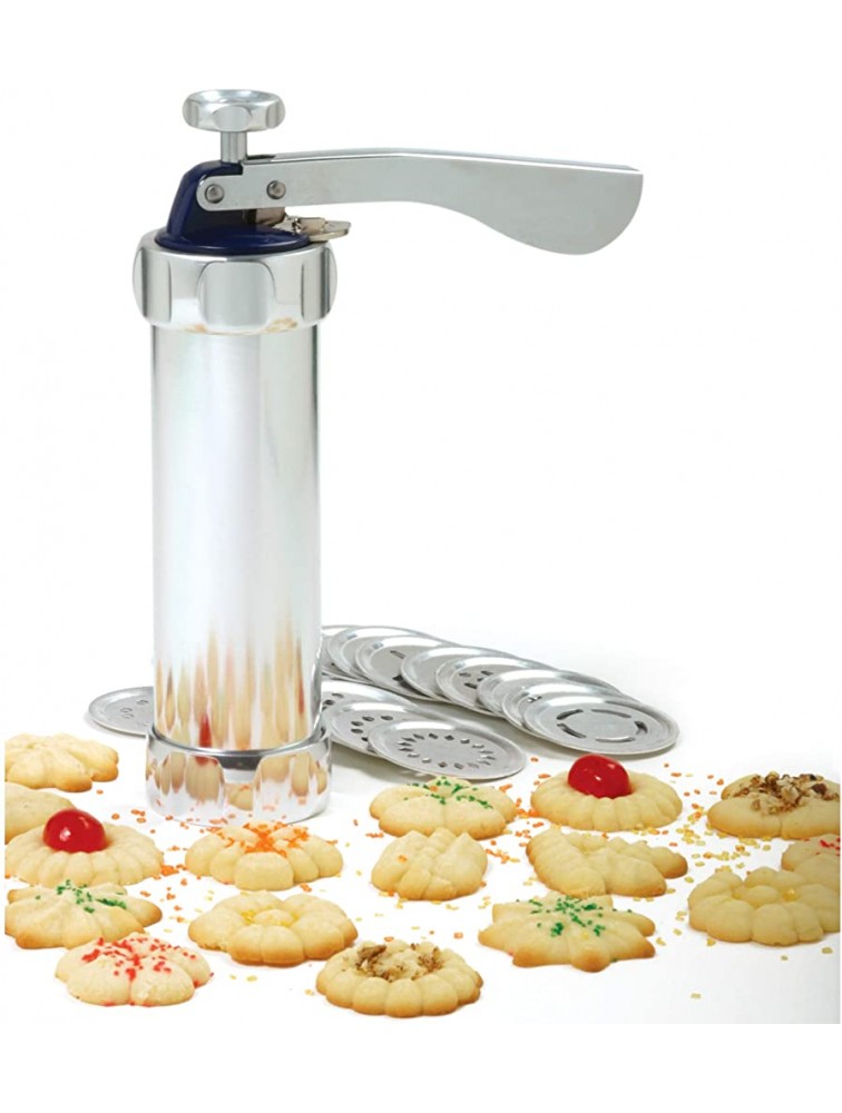Norpro Deluxe Cookie Press with Icing Gun 8.5in 21.5cm and holds 1.25c 10oz - B5JGDMGSD