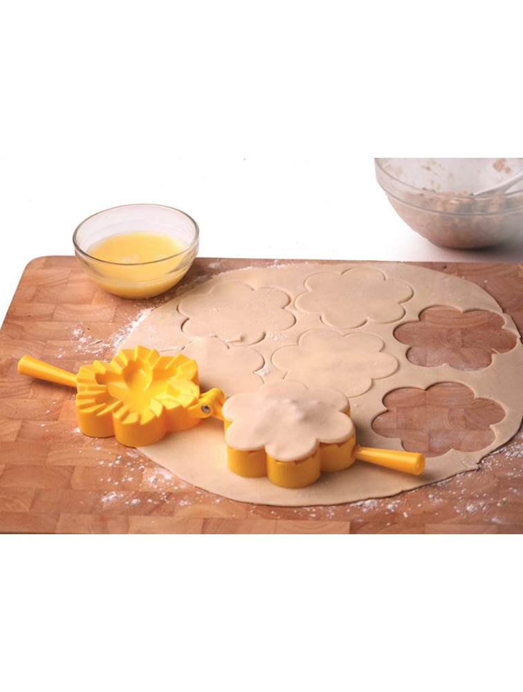 Norpro Flower Dough and Dumpling Press Yellow - BN4FNM75P