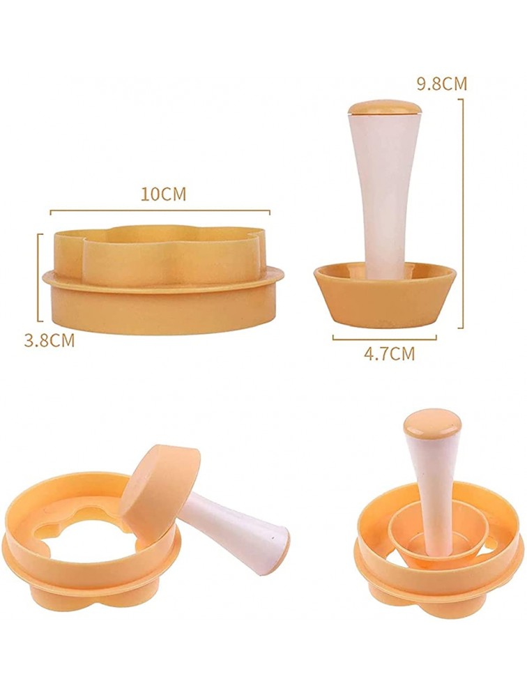 Pastry Dough Tart Tamper Kit With 6 Cavity Muffin Pan Plastic Cookie Dough Flower Circle Cookies Biscuit Cutter Baking Tool for Making DIY Cupcake Muffin Cheesecakes and Desserts 2pcs - BMYOI0V8R