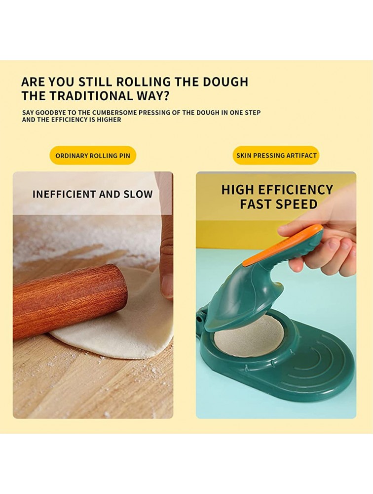 VICDONE Manual Tortilla Maker Dumpling Skin Maker with Anti-Slid Handle Manual Pressing Tools for Kitchen Suitable for 4'' Diameter Dumpling Skin - BOYB0KBXH