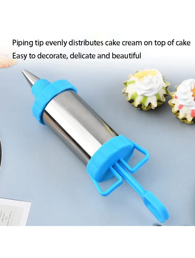 WANGZIYAN Baking Tools Stainless Steel Decorating Gun Cake Squeeze Cream Decorating Mouth Plastic DIY Cookie Decorating Device Home Cookie Decorating Machine Color : Green - BOJ6XJO30
