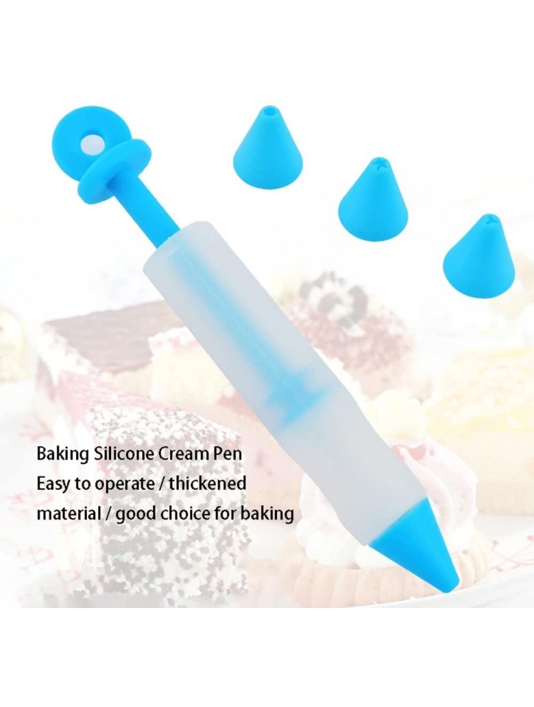 ZHANGCHI Home 4 Baking Silicone Cream Pen Cake Writing Decoration Baking DIY Cream Gun Jam Graffiti Gadget Baking Cookie Machine Color : Red - B8W9UWI7S