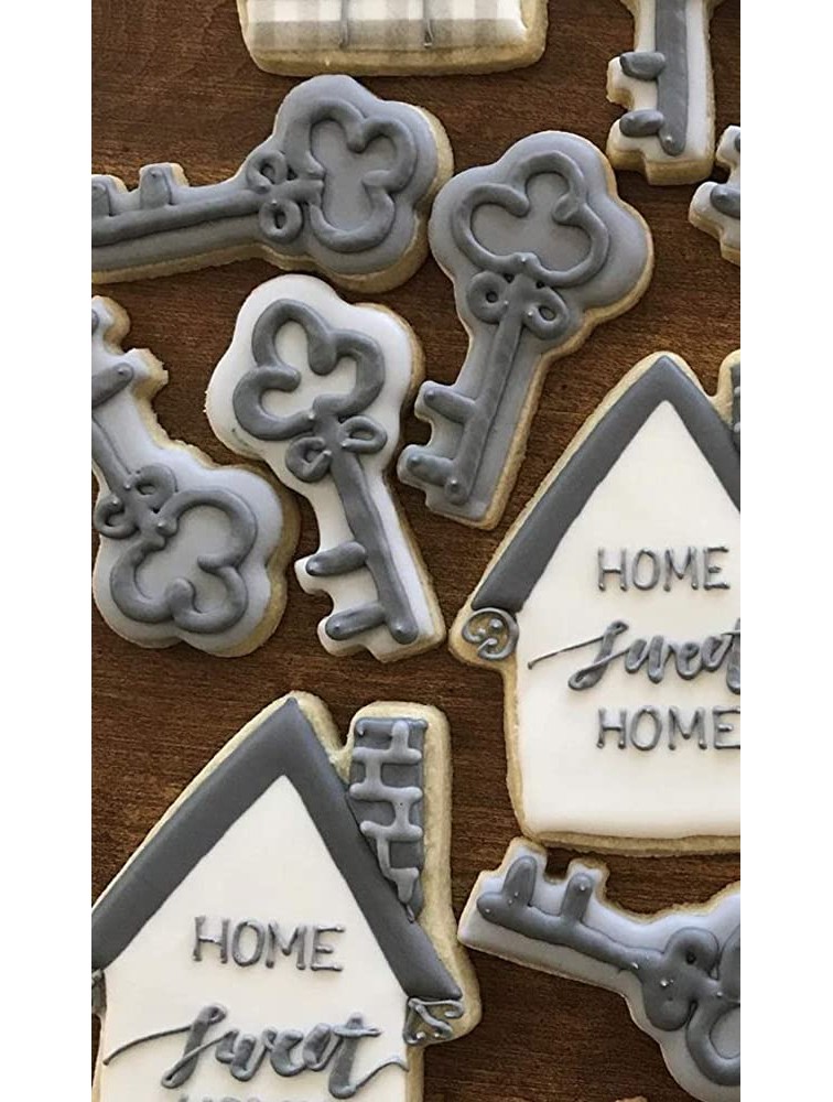 Ann Clark Cookie Cutters 2-Piece Real Estate Cookie Cutter Set with Recipe Booklet House and Key - BCEL5TIM7