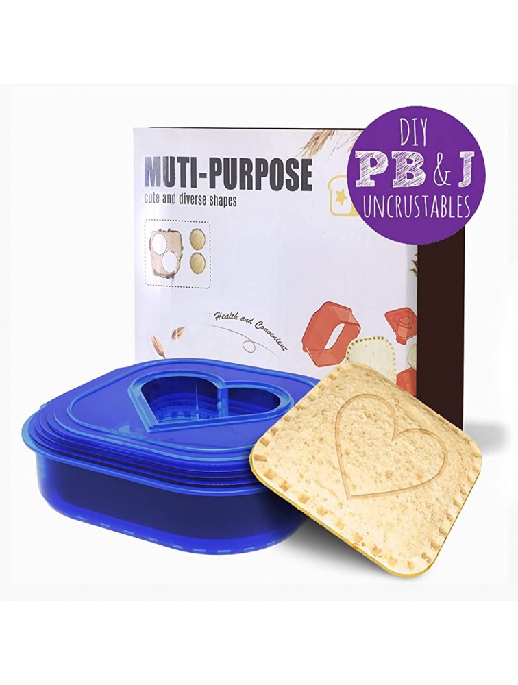 FDGDFH Sandwich Cutter and Sealer Uncrustables Sandwich Maker ,Sandwich Cutter for Kids,Great for Lunchbox and Bento Box,Square Shapes Sandwich Decruster - BYAGIF2TI