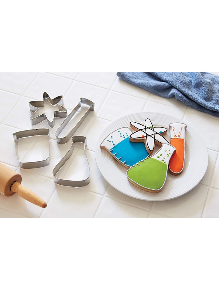 Fox Run Science Cookie Cutters Chemistry Set 4 Piece Stainless Steel - B7V10QRQI
