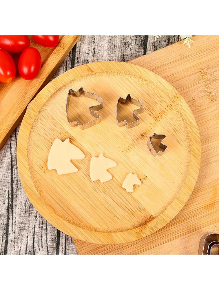 KECUCO 39pcs Mini Cookie Cutters Set for Kids Small Cookie Cutters Shapes for Baking Biscuits Cakes Including 9 Geometric & Unicorn Mickey Minnie Dog Bone Shapes - BKD3LVENA