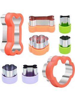 Magigift Dog Cookie Cutter Set Dog Bone and Dog Paw Print Cookie Mold for Homemade Treats Stainless Steel Cookie Cutter molds for Kids Suitable for Cakes and Cookies Assorted Sizes - B0OTSQ9RE