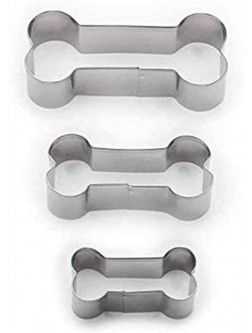 Stainless Steel Metal Dog Bone Shape Cookie Cutter Set Treats and Crafts - BYAAJZZR1