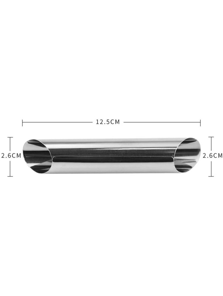 12pcs Set Cannoli Tube Stainless Steel Horn MOL-d Tubes Pastry Tools Baking MOL-dSize:12.5X 2.5cm - BMG8ZXFNK