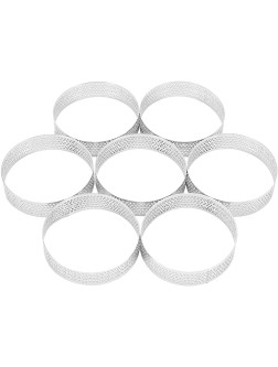 Ahdouee 5 Pcs Circular Porous Tart Ring Bottom Tower Pie Cake Mould Baking Tools Baking Household Pressure Tower Belt Hole Breathable Tart Ring  8cm - BR26GIUWU