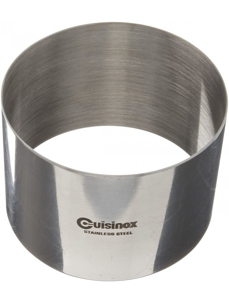 Cuisinox RNG-7050 Pastry Ring Food Stacker 70mm Diameter by 50mm Height Stainless Steel - BCWLZPOTZ