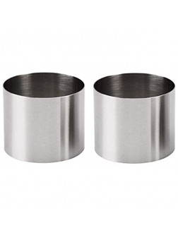 DNHCLL 2 PCS 5CM Diameter 2" Mini Seamless Round Mousse Ring Stainless Steel Cake Mold Cookie Cutting Mold Baking Mold - BSNTQZRYP