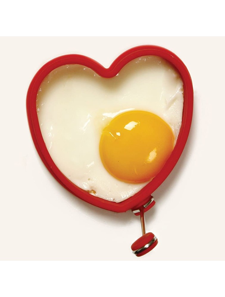 Norpro 999R Norpro Silicone Heart Pancake Egg Rings 2 Pieces One Size Red - BD4JBOBZ7