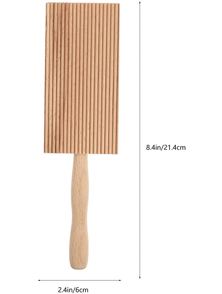 HEMOTON Gnocchi Board Wooden Butter Paddle Board Pasta Stripper Baking Tool Kitchen Gadgets - B08B3ZU8P