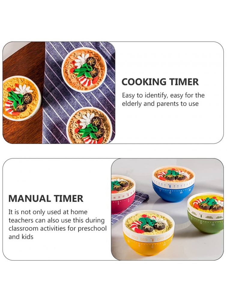 HEMOTON Kitchen Timer 60- Minute Wind Up Dial 360° Rotating Kitchen Timer Clock Mechanical Manual Timer Cooking Countdown Timers Egg Timer Loud Alarms for Cooking Baking - BNJTH5U5U
