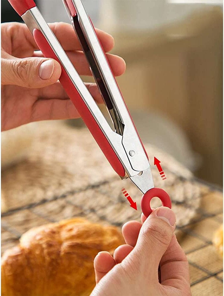 Z-Chen Kitchen tools 1pc High Temperature Resistance Food Clip Color : Red Size : One-size - BKC3VM6R7