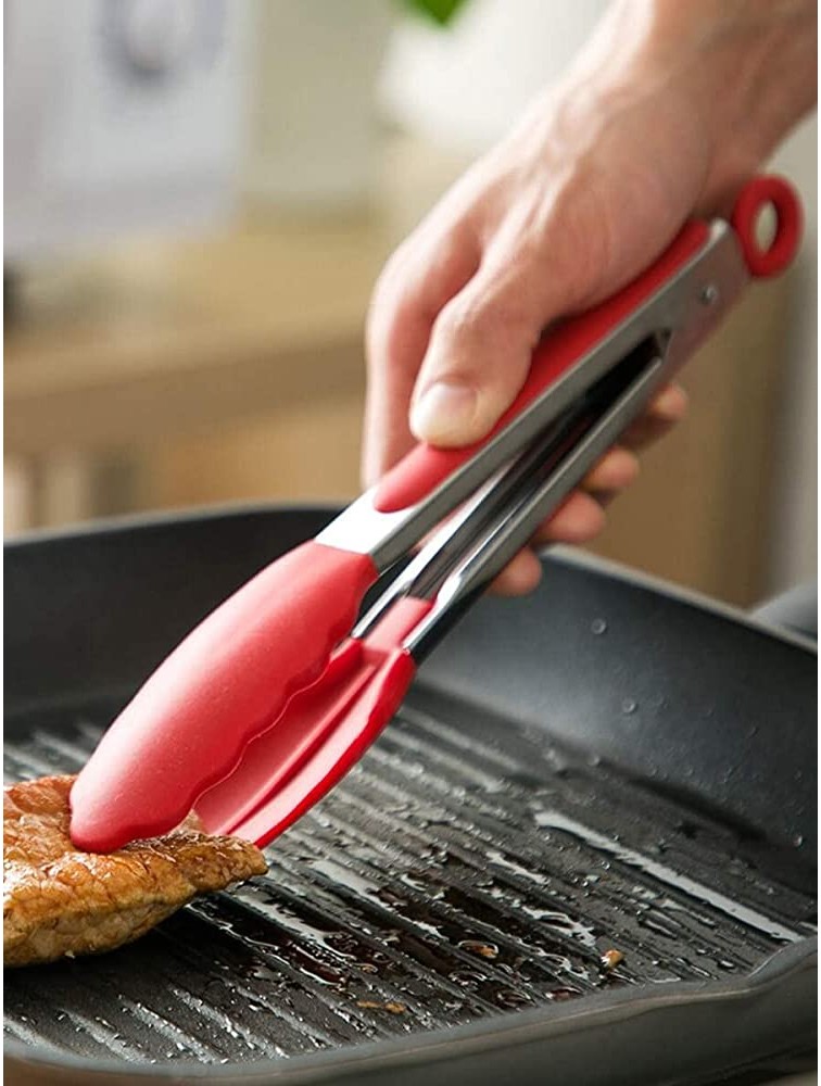 Z-Chen Kitchen tools 1pc High Temperature Resistance Food Clip Color : Red Size : One-size - BKC3VM6R7