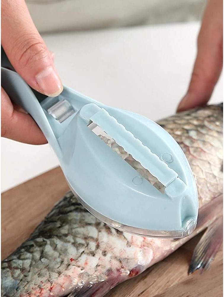 Z-Chen Kitchen tools 1pc Random Fish Scale Remover With Lid Color : Multi Size : One-size - B7QU2NWO4