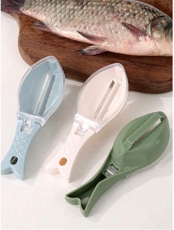 Z-Chen Kitchen tools 1pc Random Fish Scale Remover With Lid Color : Multicolor Size : One-size - BHXQ2MH13