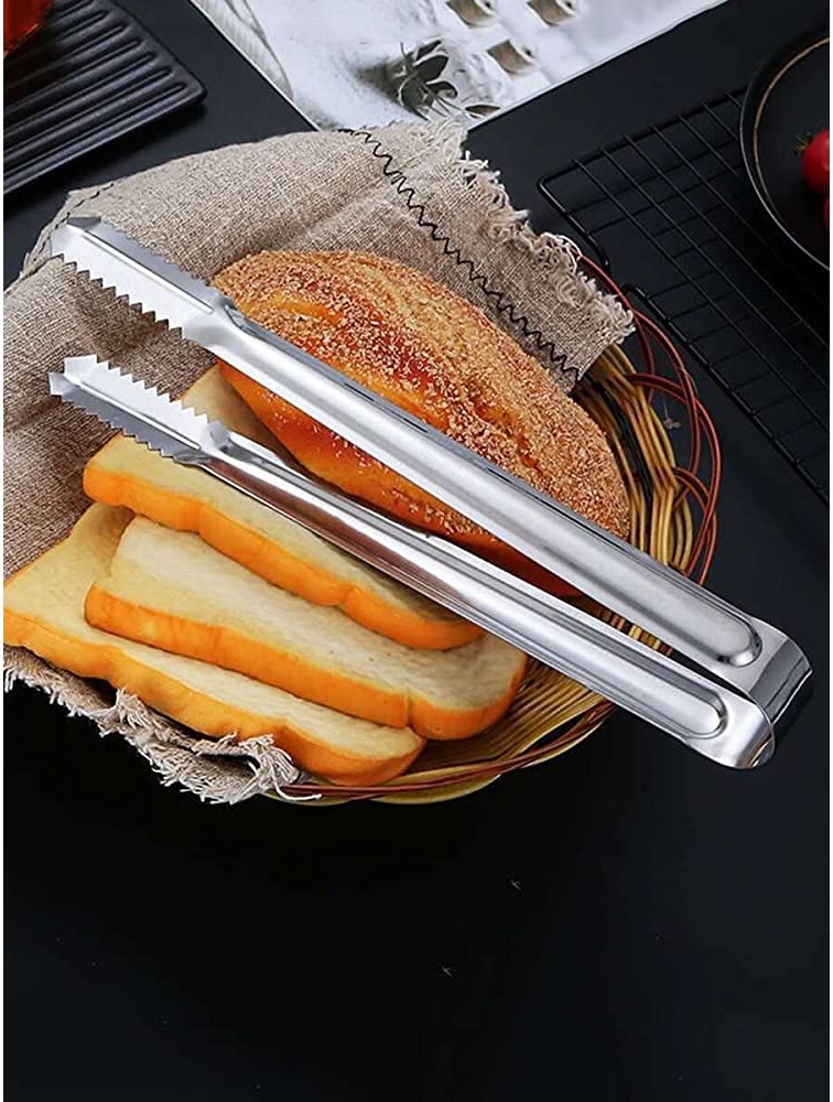 Z-Chen Kitchen tools 1pc Stainless Steel Food Clip Color : Silver Size : One-size - BQ2ADRZPP