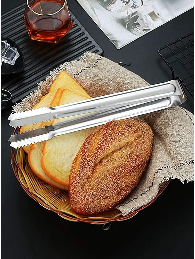 Z-Chen Kitchen tools 1pc Stainless Steel Food Clip Color : Silver Size : One-size - BQ2ADRZPP