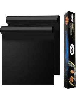 2 Pack Large Oven Liners for Bottom of Electric Oven Gas Oven Microwave Charcoal or Gas Grills Reusable Thick Heavy Duty Teflon Non-Stick Oven Mat Easy to Clean Gas Stove Liners BPA & PFOA Free - B20XWYCVH