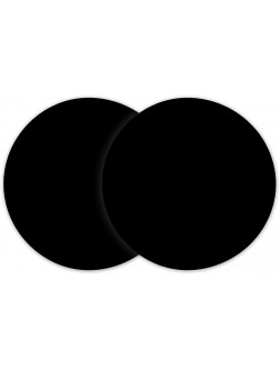 2 Pack Multi-Purpose Silicone Microwave Mat 12 Inch Non Stick Silicone Baking Mats Oven Mat for Bottom of Oven Heat Resistant Oven Mat Microwave Trivet Mat （Black - BGIK53CT7