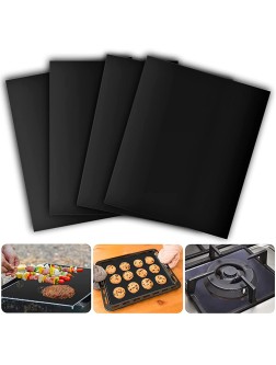 4 Pack Oven Liners for Bottom of Electric Oven Gas Toaster & Microwave Ovens 500 Degree Reusable Oven Protector Liner Extra Thick Heavy Duty Easy to Clean Non stick Oven Mat - BYNJP7XUV