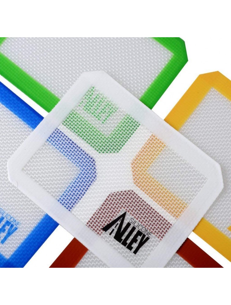 Non-stick Wax Mat Pad [5-Pack] Silicone Nonstick Mat Small Rectangle 5" x 4" Colors Exactly as Featured - BJ3A4GOTC