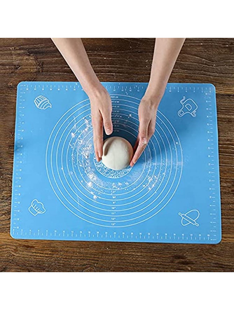 Silicone Baking Mat for Pastry Rolling Dough BPA Free Non stick and Non Slip Table Sheet Baking Supplies for Pie Sheet Bake Pizza Cake Large Pink - B1SLUFI8U