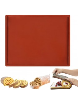 Swiss Roll Cake Mat Flexible Baking Tray Silicone Cookies Mold Bakeware Nonstick Baking Tray Jelly Roll Pan - B1GOVE9PC