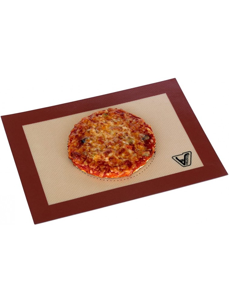 Velesco Silicone Baking Mat for Toaster Oven Set of 2 mats Size 7 7 8 x 10 13 16 Non Stick Silicon Liners for Sheets Trays & Pans Pizza Hot Dog Sandwich Cookie Making Professional Grade - B3SKIE645