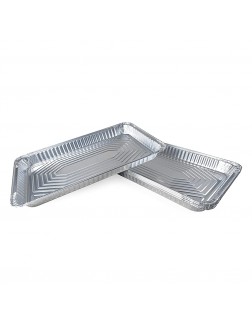 IDL Packaging Full Size Aluminum Steam Table Pans − Shallow 21" x 13" x 1.5" Pack of 5 − Disposable Foil Pan for Grilling Roasting BBQ Cooking Baking Freezing − Food-Safe Catering Supplies - BG1N30YS7
