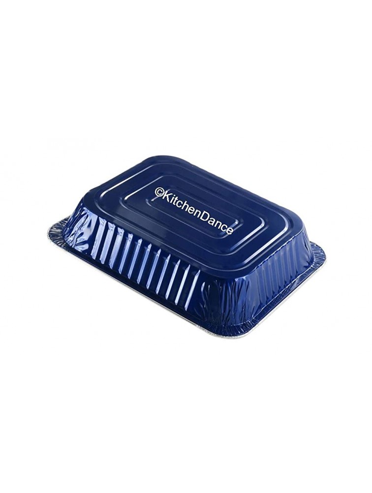 KitchenDance Disposable Colored Aluminum Half Size Steam Table Pans- Color Options 10 Count Pack Blue - BQEY8VE5W