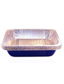 Tiger Chef Full Size Blue Disposable Aluminum Foil Steam Table Baking Pans 19 5 8in x 11 5 8in x 2 3 16 inches Deep Disposable Chafing Pans 25-Pack - BOFVA4R2Q