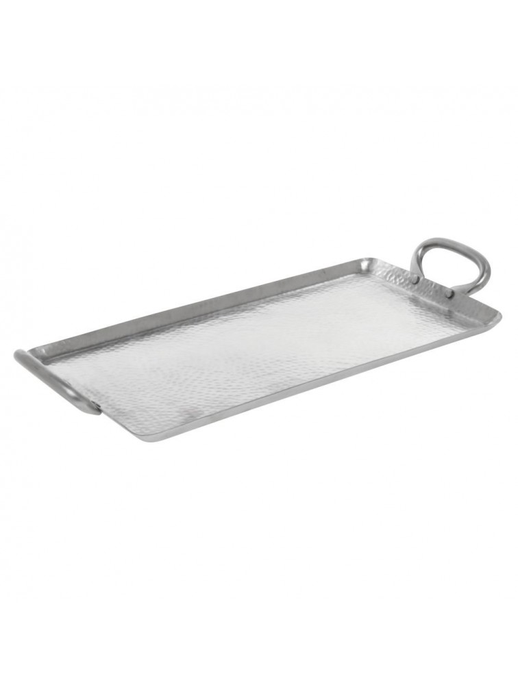 American Metalcraft G21 Hammered Stainless Steel Griddle Small Rectangle 1-1 2 H 9 W 21-3 4 L Stainless Steel - BX9ONLKZL