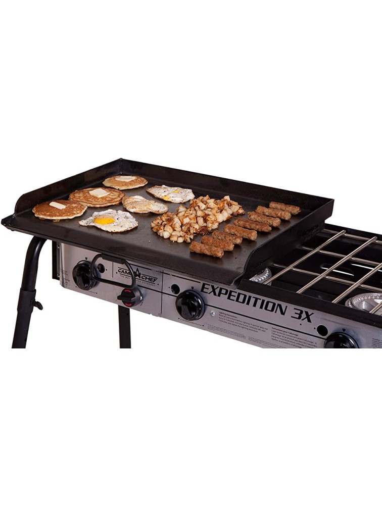 Camp Chef Professional Flat Top Griddle True Seasoned Finish steel griddle 16 x 24 Cooking Surface - BX15L0F3A