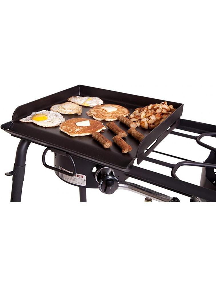 Camp Chef Professional Fry Griddle Single Burner 14 Cooking Accessory Cooking Dimensions: 14 in. x 16 in - BPJ8CPKRN