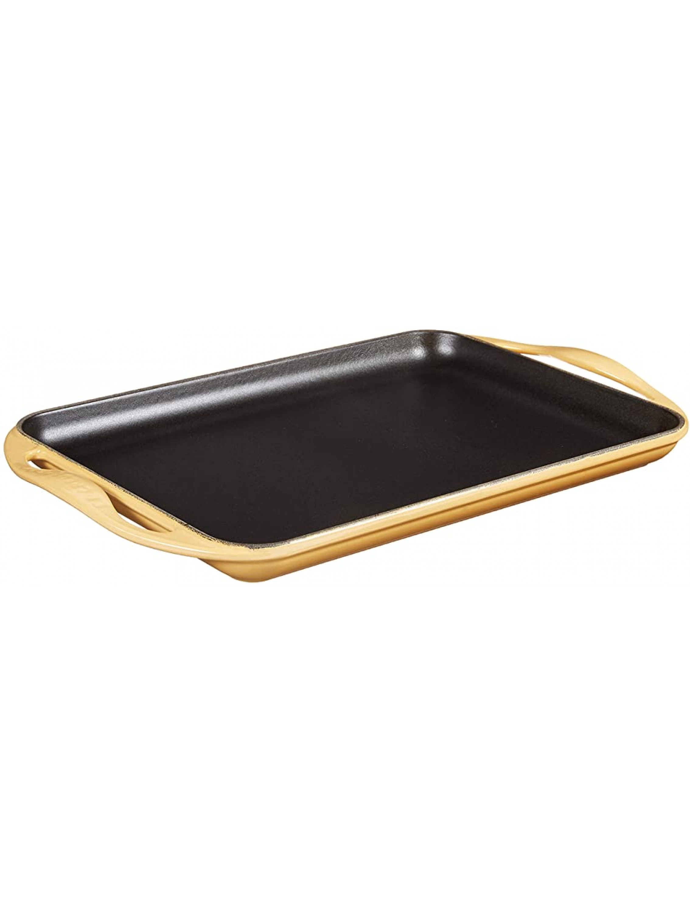 Le Creuset Enameled Cast Iron Rectangular Skinny Griddle 13 x 8.5 Quince - B48D0G7BE