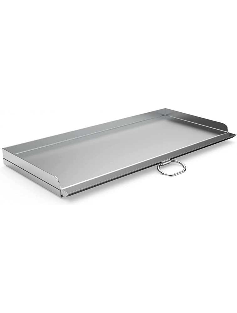 Stanbroil Cast Stainless Steel Replacement Cooking Griddle with Handle for Camp Chef SG60 Fits Camp Chef 14” 2 Burner Stove Cooking System and Other Similar Grills - BO43OHQXA