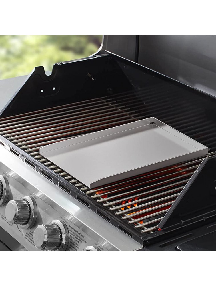 Stanbroil Universal Stainless Steel Griddle Pan for Outdoor Grill Stove Cooking - BF1DD8MXK