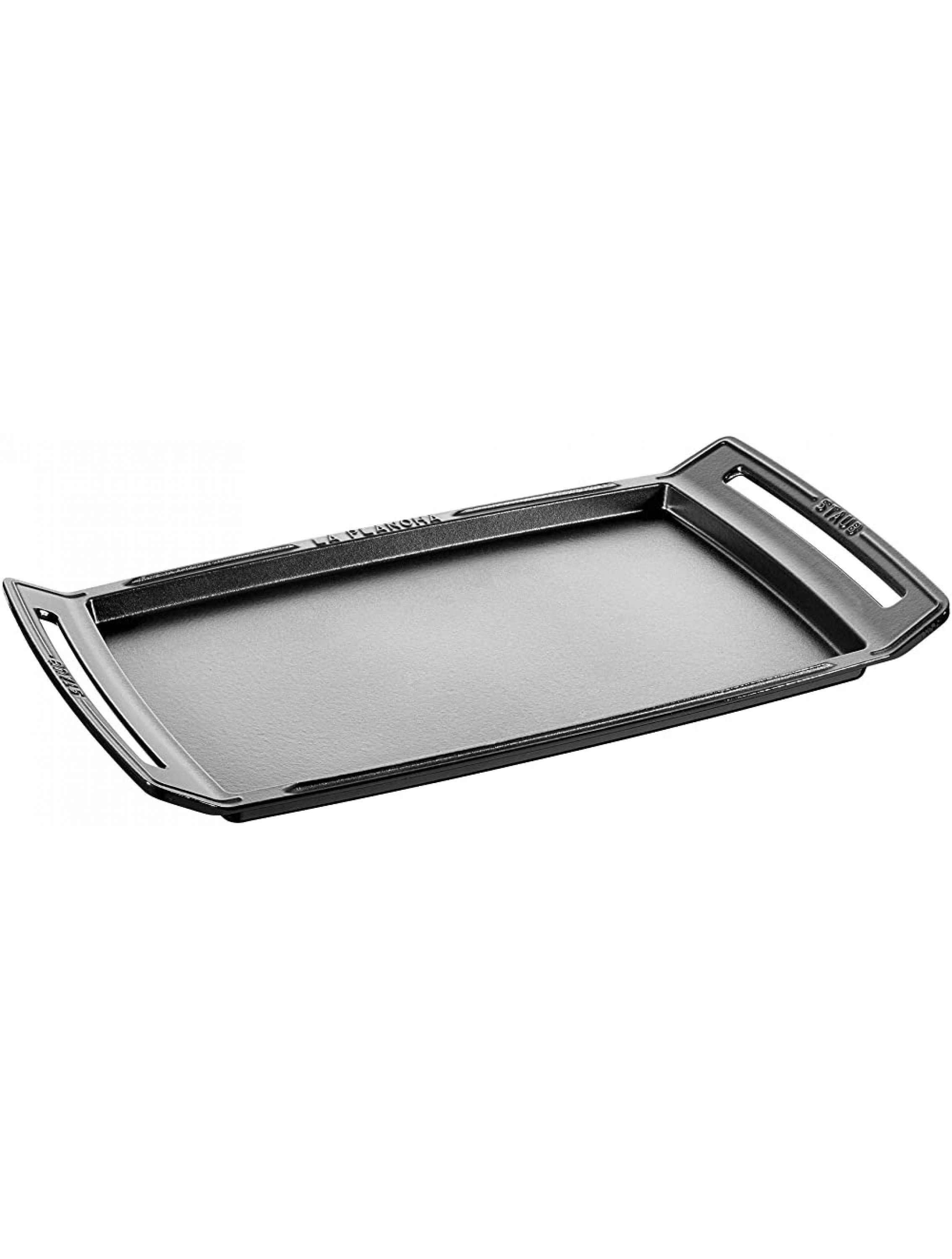 Staub Cast Iron 18.5 x 9.8-inch Plancha Double Burner Griddle Made in France - BOPBIN7Q2
