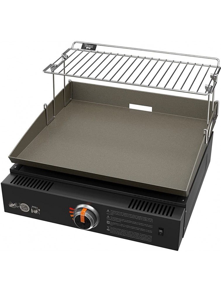 Yukon Glory Griddle Warming Rack Designed for 17 Blackstone Griddles One-Step Clip On Attachment Portable and Collapsible - BESQN4T82